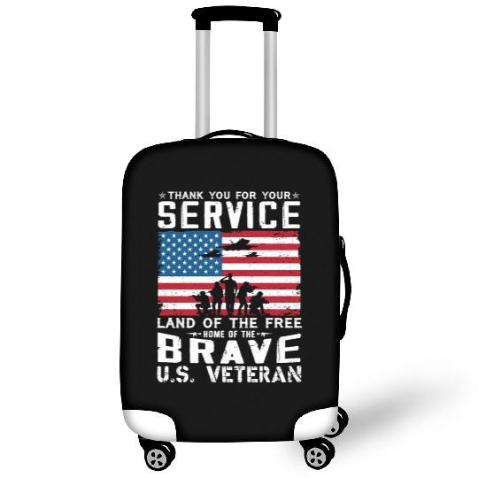 US Army Veteran Land Of The Free Luggage Covers