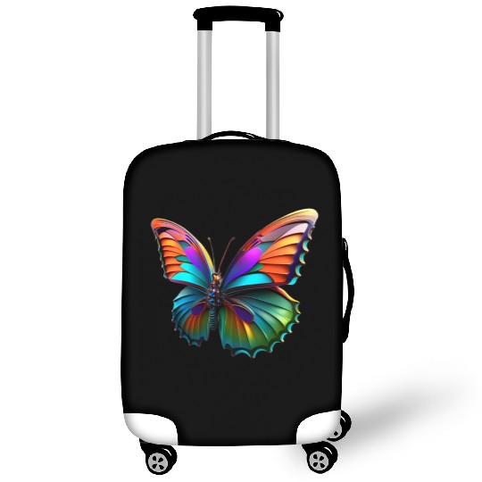 colorful flying butterfly 3d Multicolored wings Luggage Covers