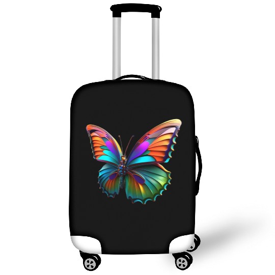 colorful flying butterfly 3d Multicolored wings Luggage Covers