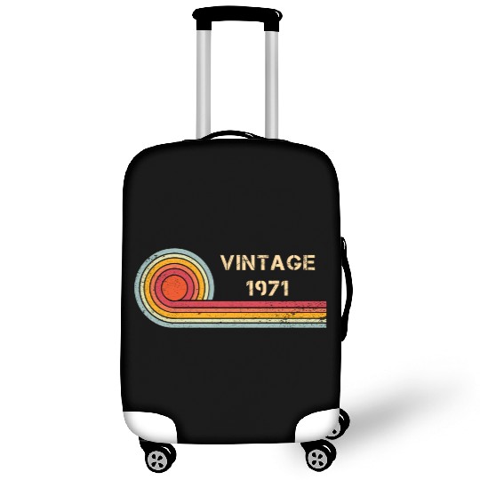 Vintage 1971 birthday retro design Luggage Covers