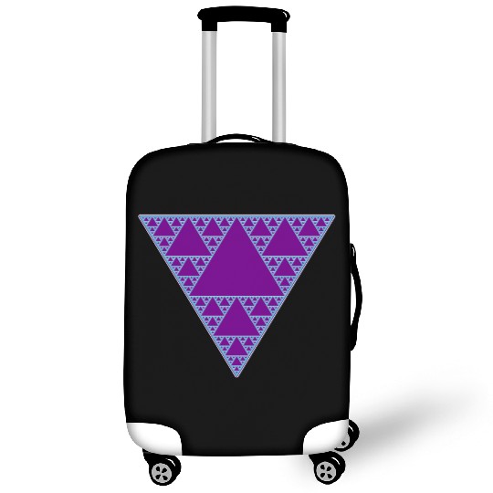 90s Triangle of Teal and Purple Luggage Covers