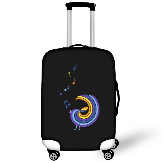 colorful singing bird Luggage Covers