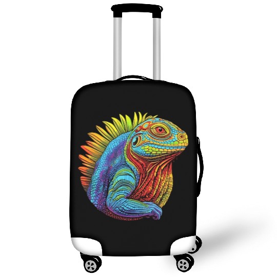 Luminous Lizard Luggage Covers