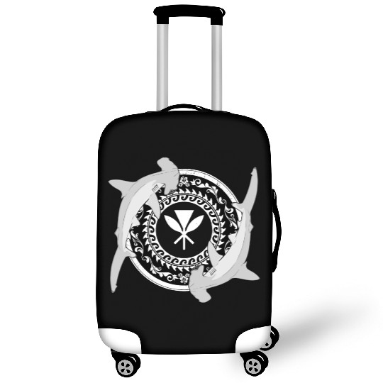 Kanaka Maoli Hammerhead Shark Luggage Covers
