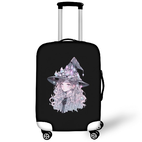 Pastel Goth Crystal Witch Luggage Covers