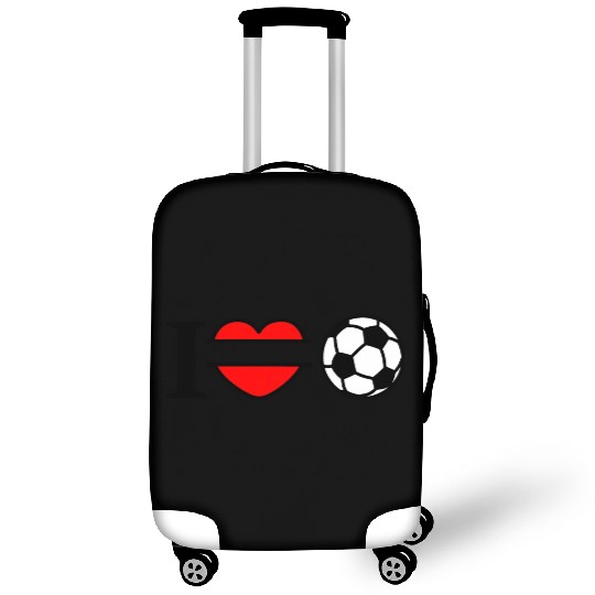 Monogram logo soccer heart Luggage Covers