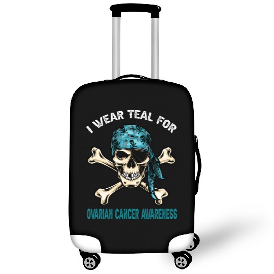 I Wear Teal For Ovarian Cancer Awreness Pirate Luggage Covers