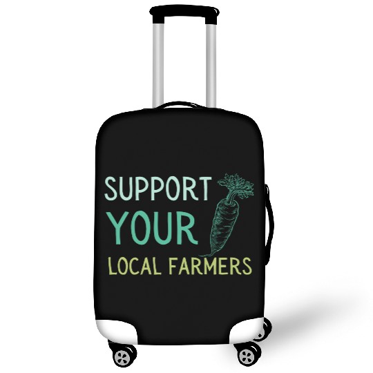 Support Local Farmers Carrot Luggage Covers
