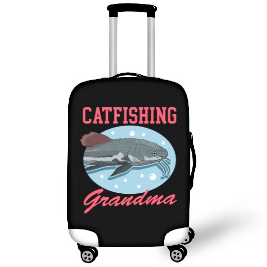 Catfishing Grandma Fish Catfish Fishing Luggage Covers