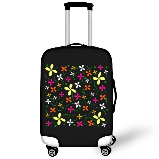 flower meadow colourful blooming blossom tendril Luggage Covers