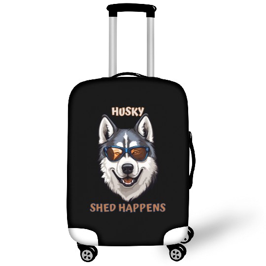 Funny Cute Beautiful Siberian Husky Dog Design Luggage Covers