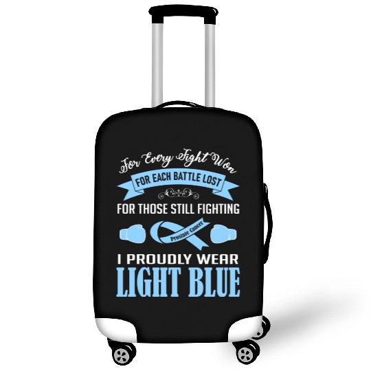 I Proudly Wear Light Blue Prostate Cancer Luggage Covers
