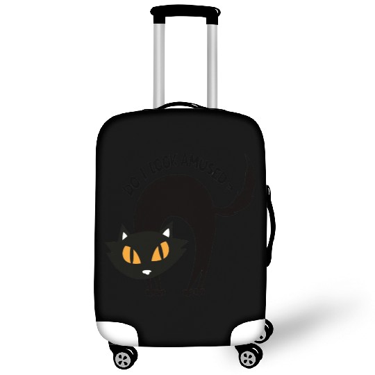 do I look amused? cute cat , funny cat,angry cat Luggage Covers