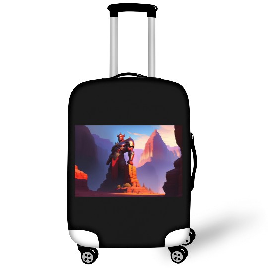 Khorne statue in the depths of the grand canyon Luggage Covers