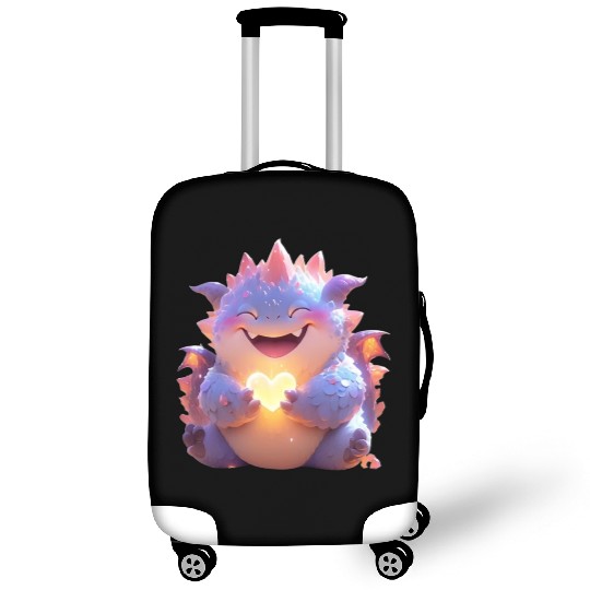 Baby-purple-Heart-dragon-Q Luggage Covers