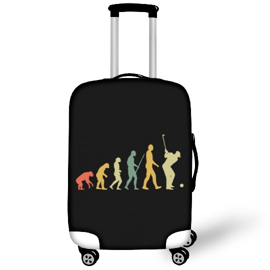Golf Player Evolution Golf Club Golfer Golf Retro Luggage Covers