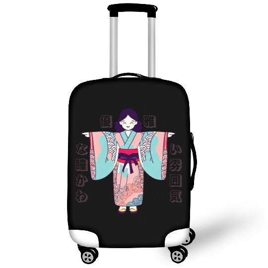 Kimono Kawaii Adorable Luggage Covers