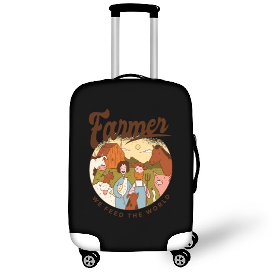 Farmer We Feed The World Luggage Covers