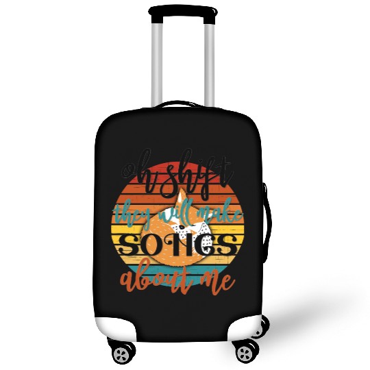 Oh Shift They Will Make Songs About Me Fox Sarcasm Luggage Covers