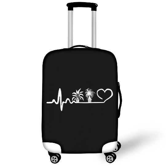 Plant Lover Heartbeat Potted Plants Luggage Covers