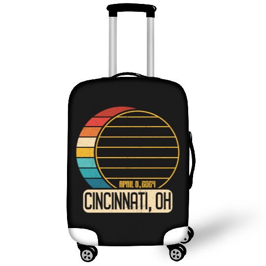 Total Solar Eclipse Ohio Cincinnati April 28 2024C Luggage Covers