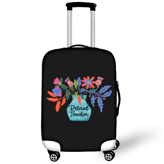 Retired Teacher Floral Retirement Of Teaching Luggage Covers
