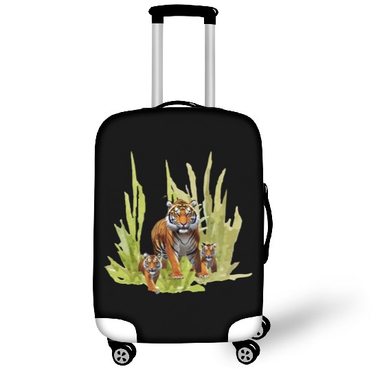 Wildlife Endangered Tiger Cubs Luggage Covers