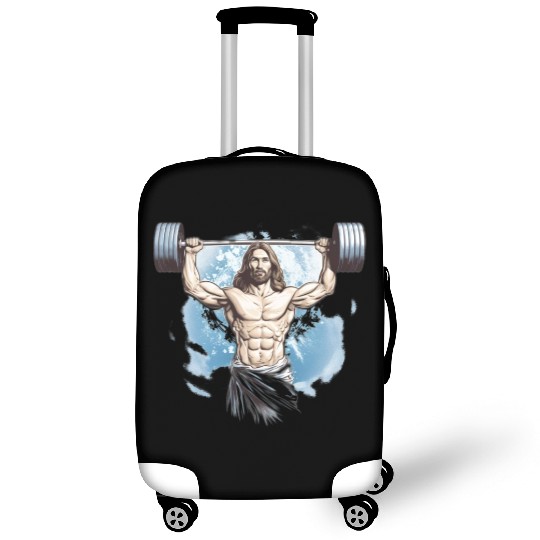 Jesus The Ultimate Deadlifted Retro Jesus Luggage Covers