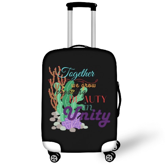 Unified Coral Canvas Luggage Covers