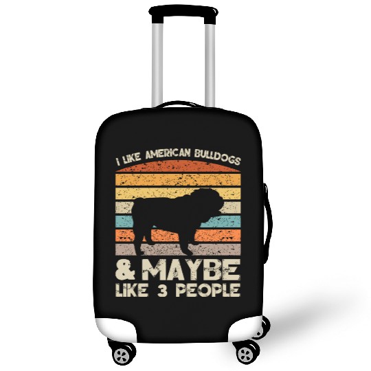 I Like American Bulldogs Retro Clothes And Luggage Covers