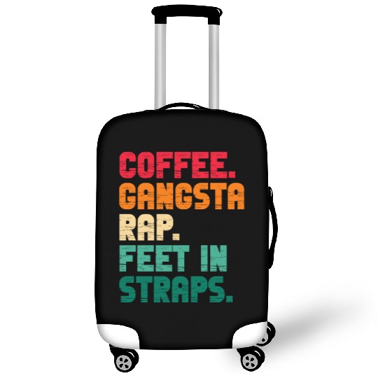 Coffee Gangsta Rap Feet In Straps Vintage Luggage Covers