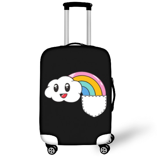 Pocket Rainbow Kawaii Cloud Cute Funny Luggage Covers
