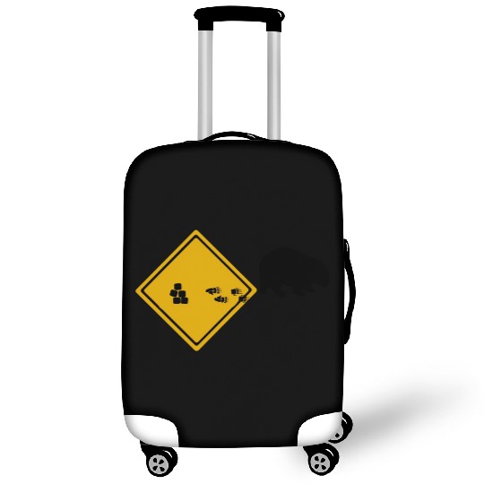 Wombat Poop Cubes Road Sign Luggage Covers