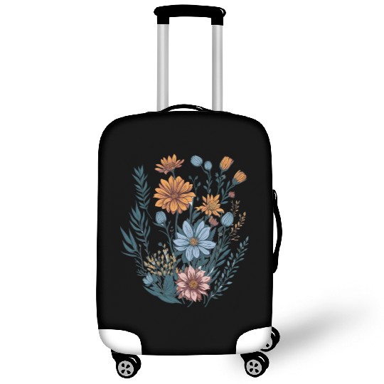 Nature Aesthetic Wild Flower Botanical Luggage Covers