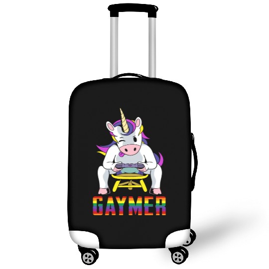 LGBTQ Gaymer Gamer Gay Rainbow Unicorn Luggage Covers