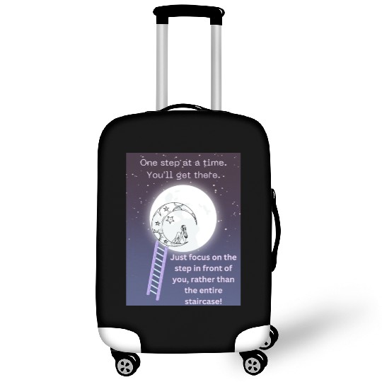 Full Moon Inspirational Quote Poster Luggage Covers