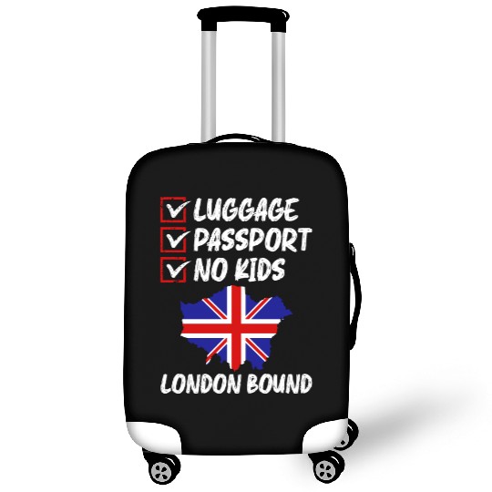 Luggage Passport No Kids London Bound Vacation Luggage Covers