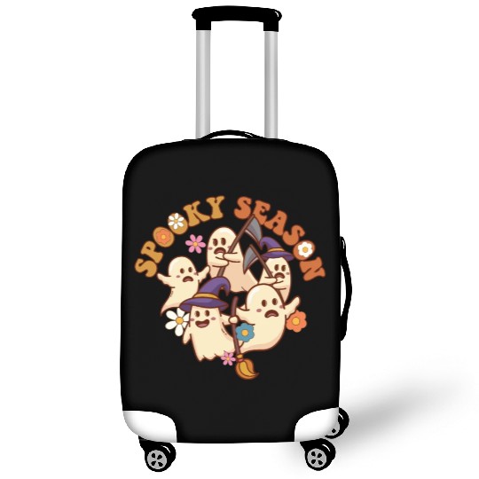 Halloween Spooky Season Boo Ghost Grim Reaper Luggage Covers