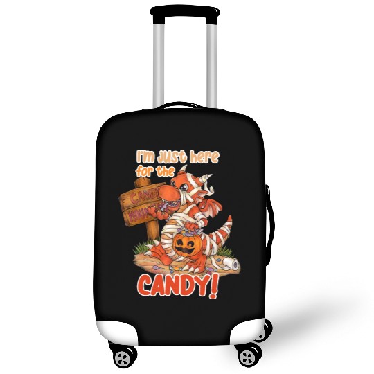 I'm Just Here For Candy Halloween Dragon Mummy Luggage Covers