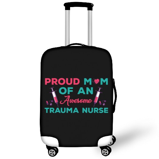 Proud Trauma Nurse Mom Outfit Luggage Covers