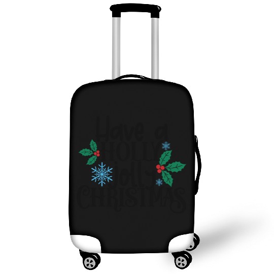 Holly Jolly Christmas Luggage Covers