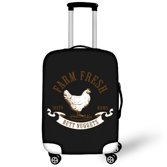 Chicken Lover Farm Fresh Butt Nuggets Funny Farmer Luggage Covers