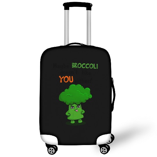 Maybe Broccoli Doesnt Like You Either Funny Kawaii Luggage Covers