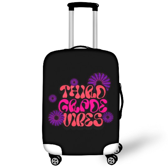 Fourth Grade Vibes for School Guys Neon Colors Luggage Covers