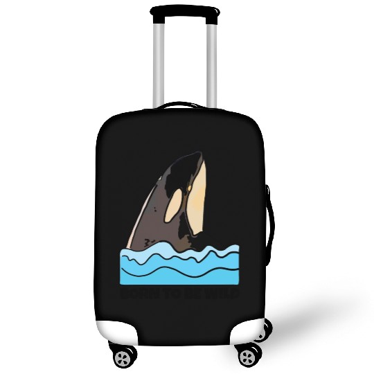 Born to Be Wild: Playful Orca Design Luggage Covers