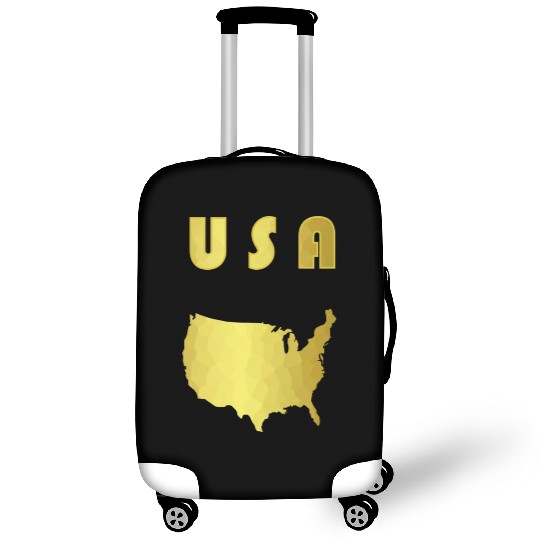 Usa Gold Fourth Of July Luggage Covers