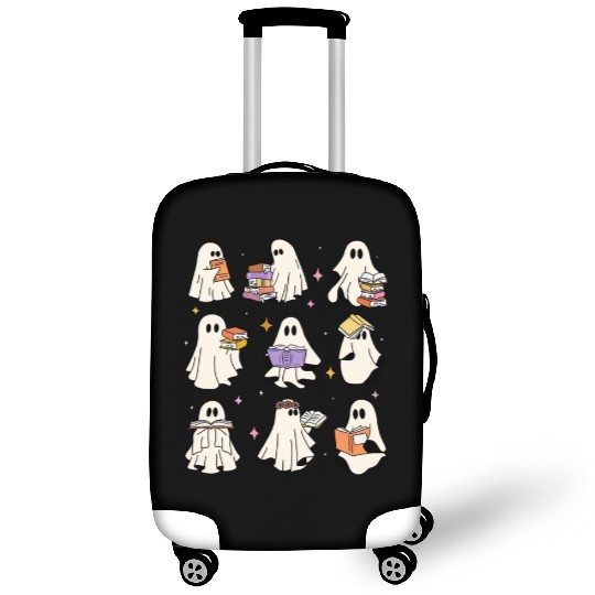 Teacher Halloween Ghost Read Books Reading Teacher Luggage Covers