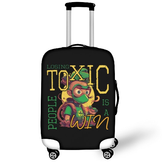 losing toxic people is a win Luggage Covers