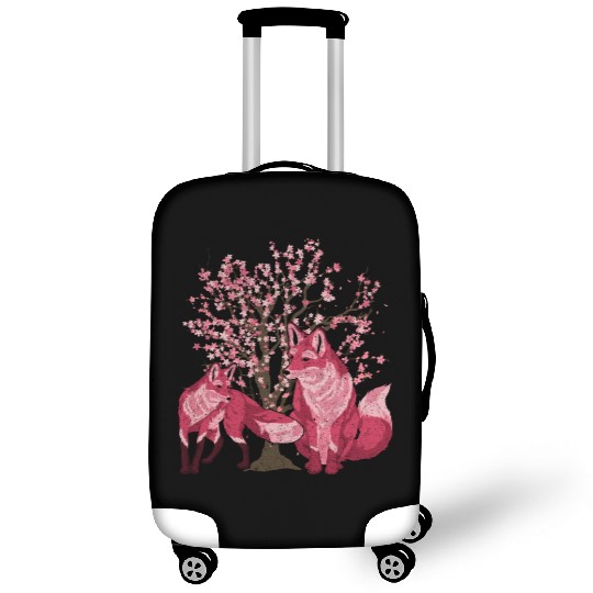 Cherry blossom tree forest animal gift sakura fox Luggage Covers