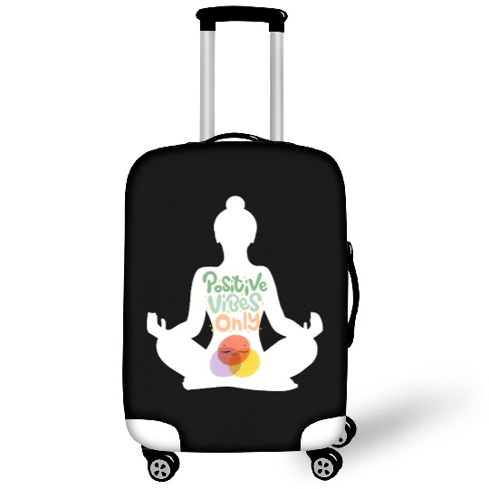 positive vibes only Luggage Covers